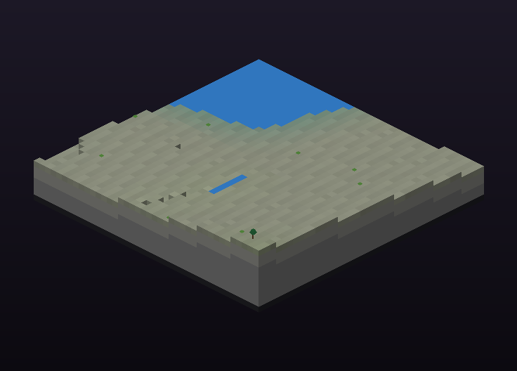 Coastal ridge with sea and blended shore